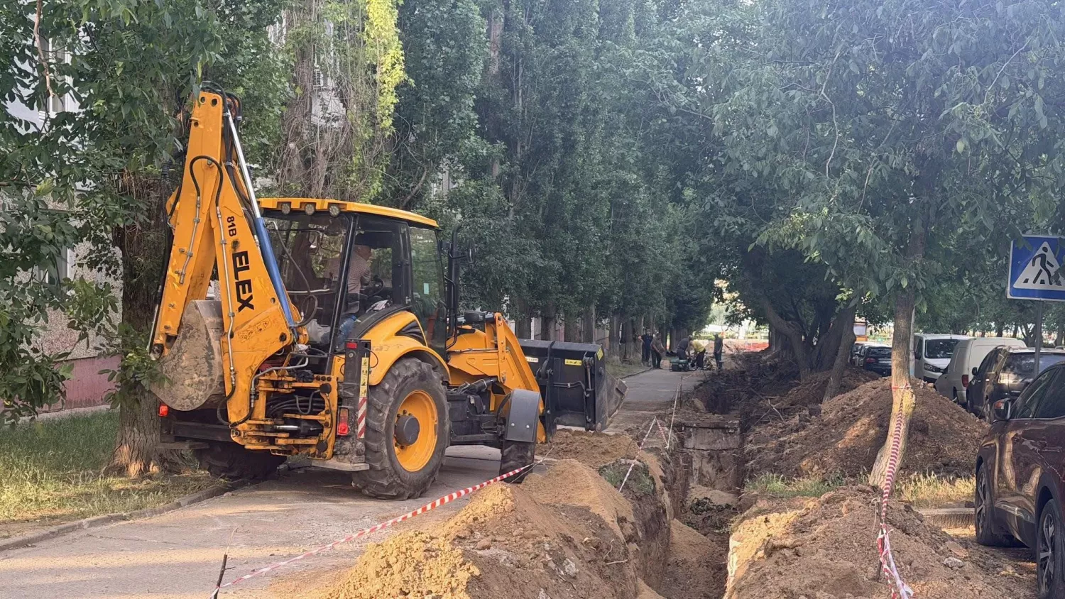 Ремонті роботи у Південноукраїнську. Фото: Виконком міськради Південноукраїнська