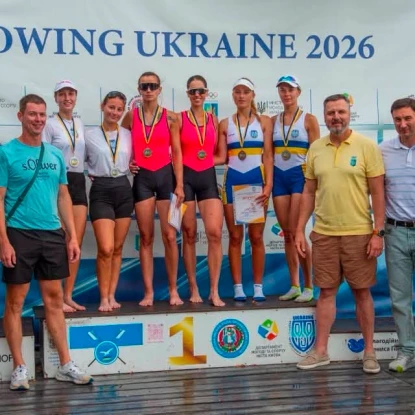 Спортсмени з Миколаївщини вибороли 8 нагород на Чемпіонаті України з веслування академічного. Фото: Управління у справах фізичної культури і спорту ММР