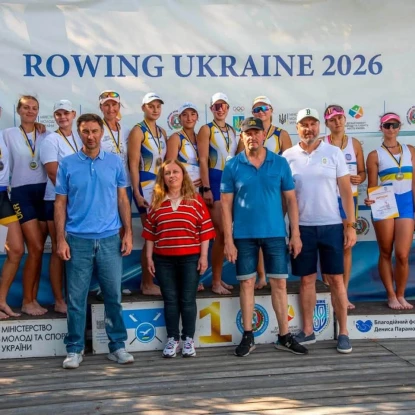 Спортсмени з Миколаївщини вибороли 8 нагород на Чемпіонаті України з веслування академічного. Фото: Управління у справах фізичної культури і спорту ММР