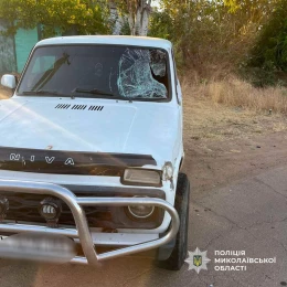 У селі під Миколаєвом зіткнулися мотоцикл і «Нива». Фото: ГУНП Миколаївщини