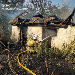 Пожежі у Миколаївській області 7 липня. Фото: ДСНС