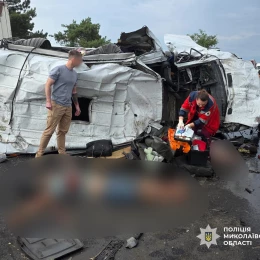 Смертельна ДТП під Миколаєвом. Фото: Нацполіція