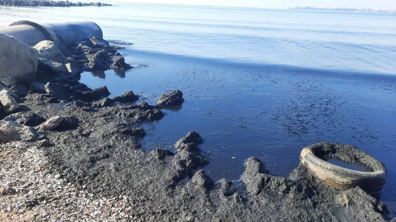 Забруднення моря біля Крижанівки. Фото Суспільне Одеса