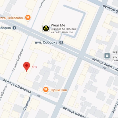 На Соборній, 4-В мають прибрати тимчасову споруду. Скриншот Google Maps