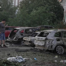 Росіяни вночі 31 липня масовано атакували Київ. Фото: ДСНС Києва