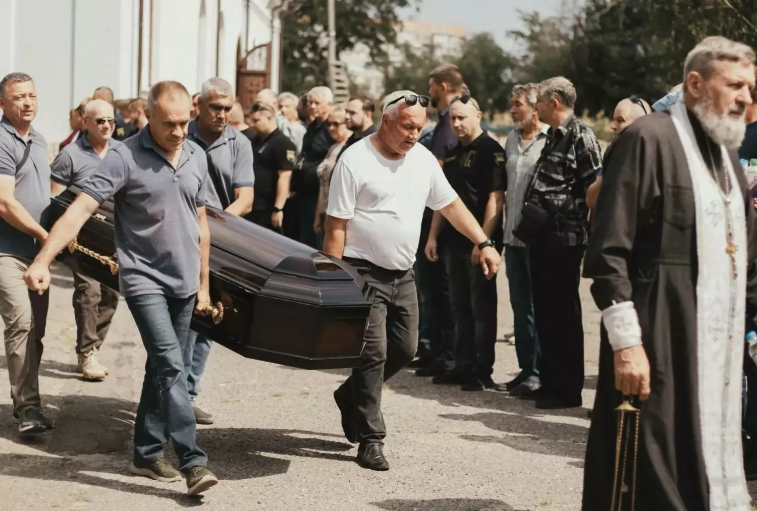 Поховання загиблого машиніста Максима Фоміна. Фото МикВісті надали близькі загиблого