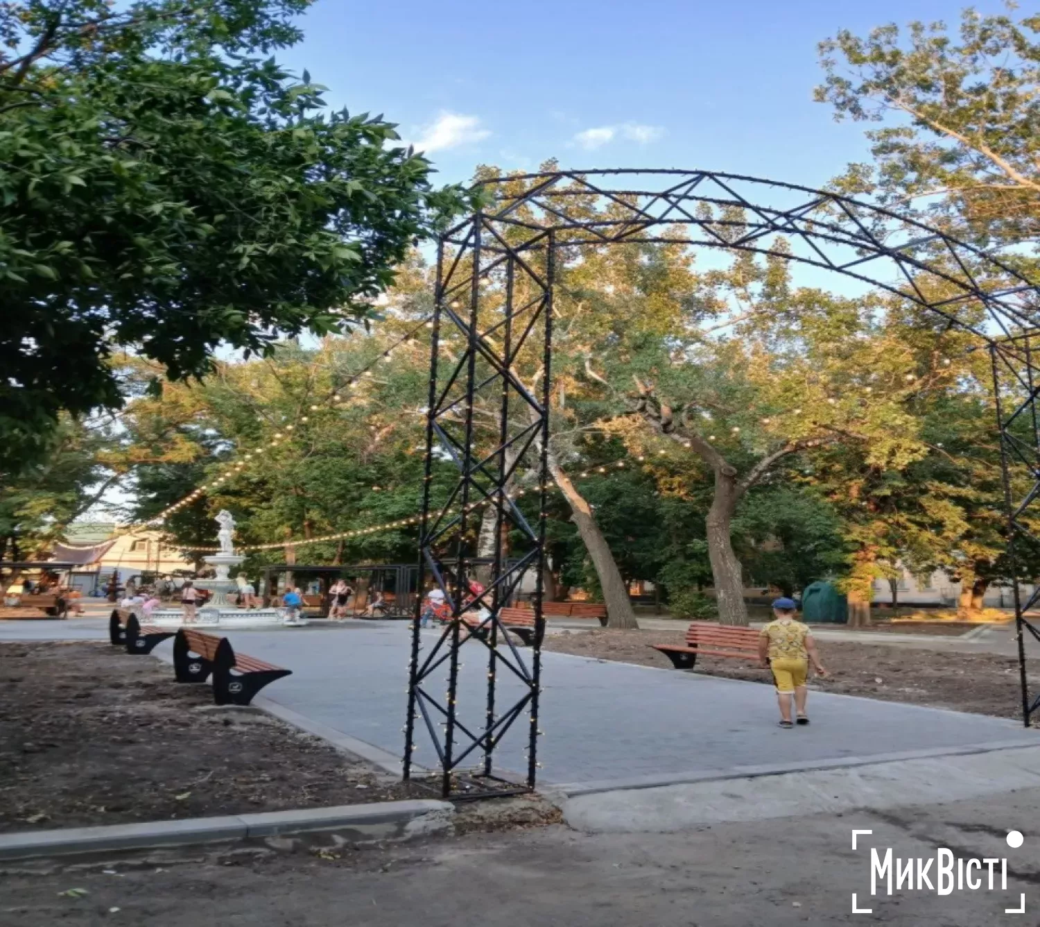 Нова локація з фонтаном у Вознесенську, де рятувальники знайшли порушення. Фото: МикВісті