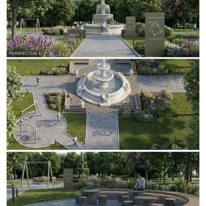 Проєкт локації біля Будинку культури. Фото з Facebook міськради Вознесенська