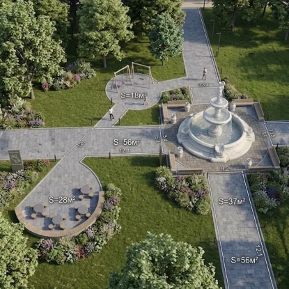 Проєкт локації біля Будинку культури. Фото з Facebook міськради Вознесенська