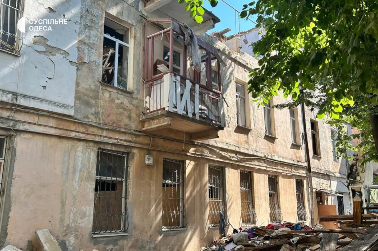 Обстріл Одеси. Ілюстраційне фото: &laquo;Суспільне Одеса&raquo;