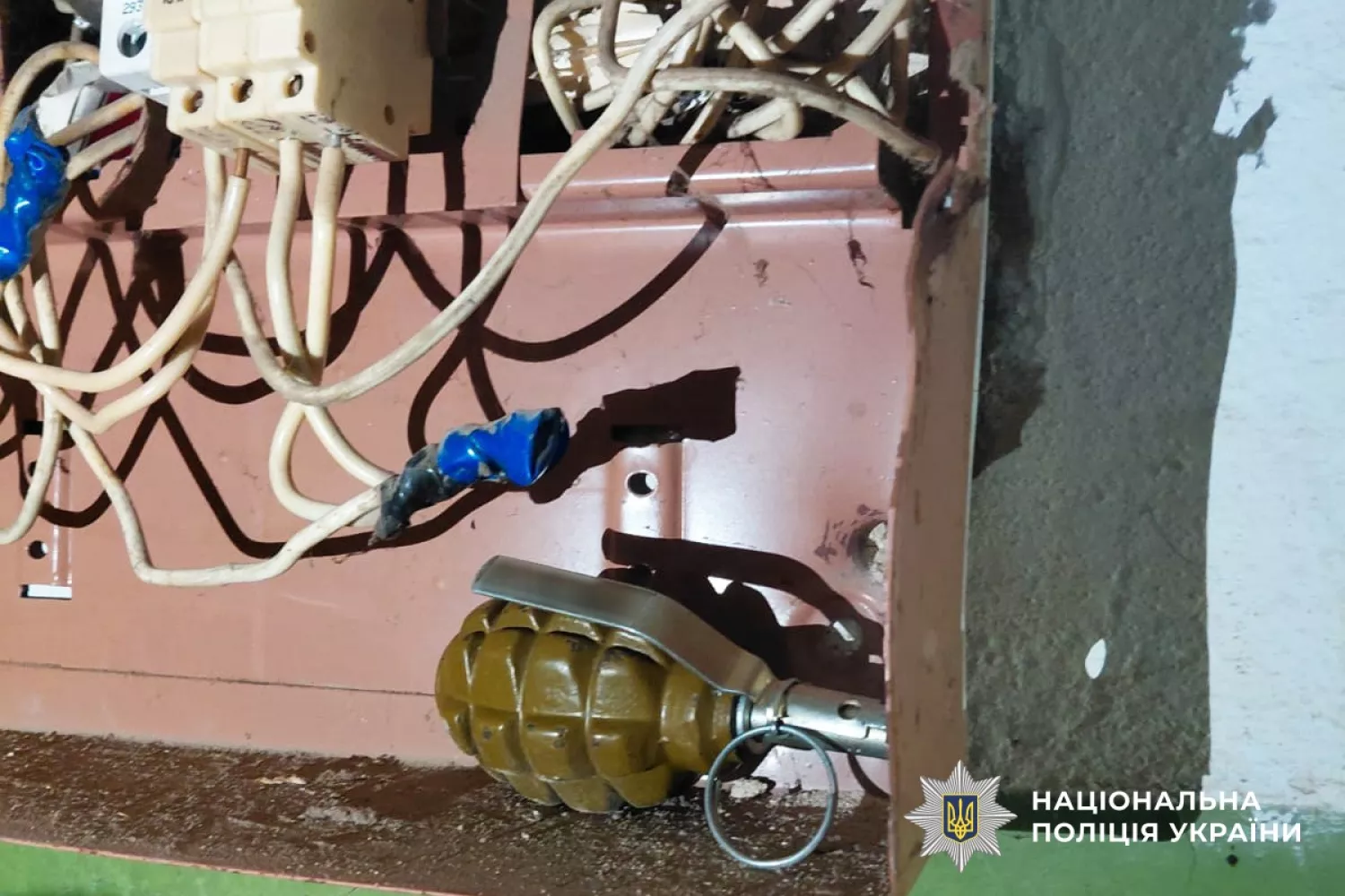 У Миколаєві в житловому будинку знайшли гранату. Фото нацполіції