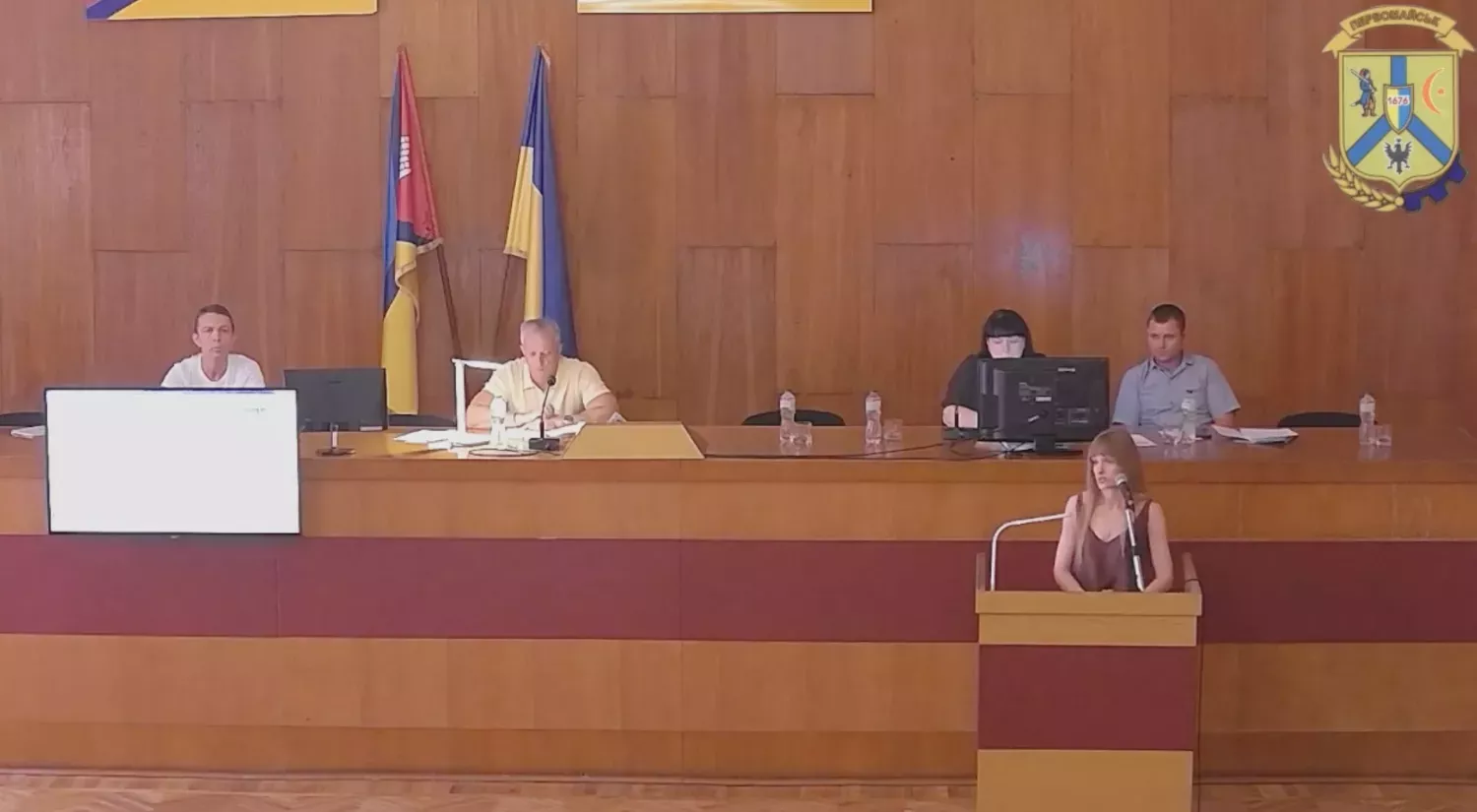 Начальниця управління освіти Первомайської міської ради Світлана Ткачук. Скриншот з трансляції