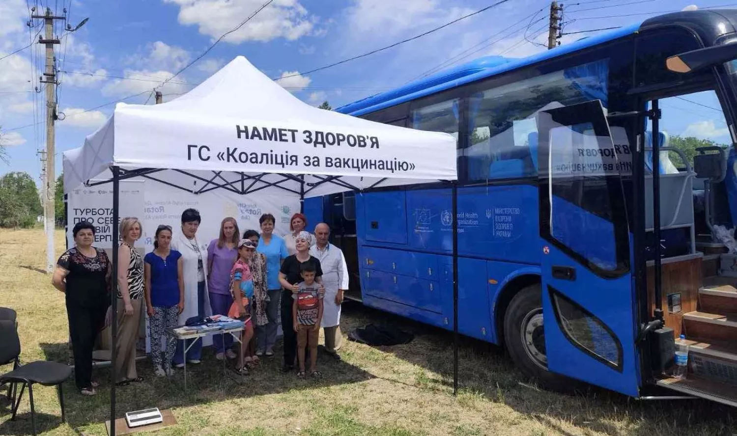 На Миколаївщині у 41 населеному пункті провели виїзну вакцинацію. Фото:  Миколаївський обласний центр контролю та профілактики хвороб МОЗ.