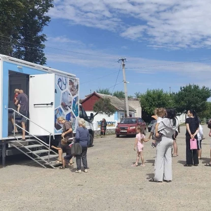 На Миколаївщині у 41 населеному пункті провели виїзну вакцинацію. Фото: Миколаївський обласний центр контролю та профілактики хвороб МОЗ.