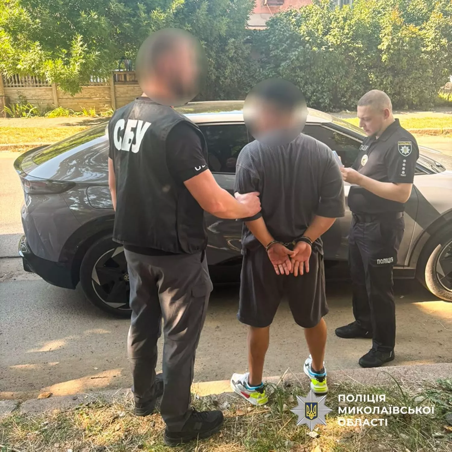 У Миколаєві затримали військового при отриманні хабаря. Фото: ГУНП у Миколаївській області