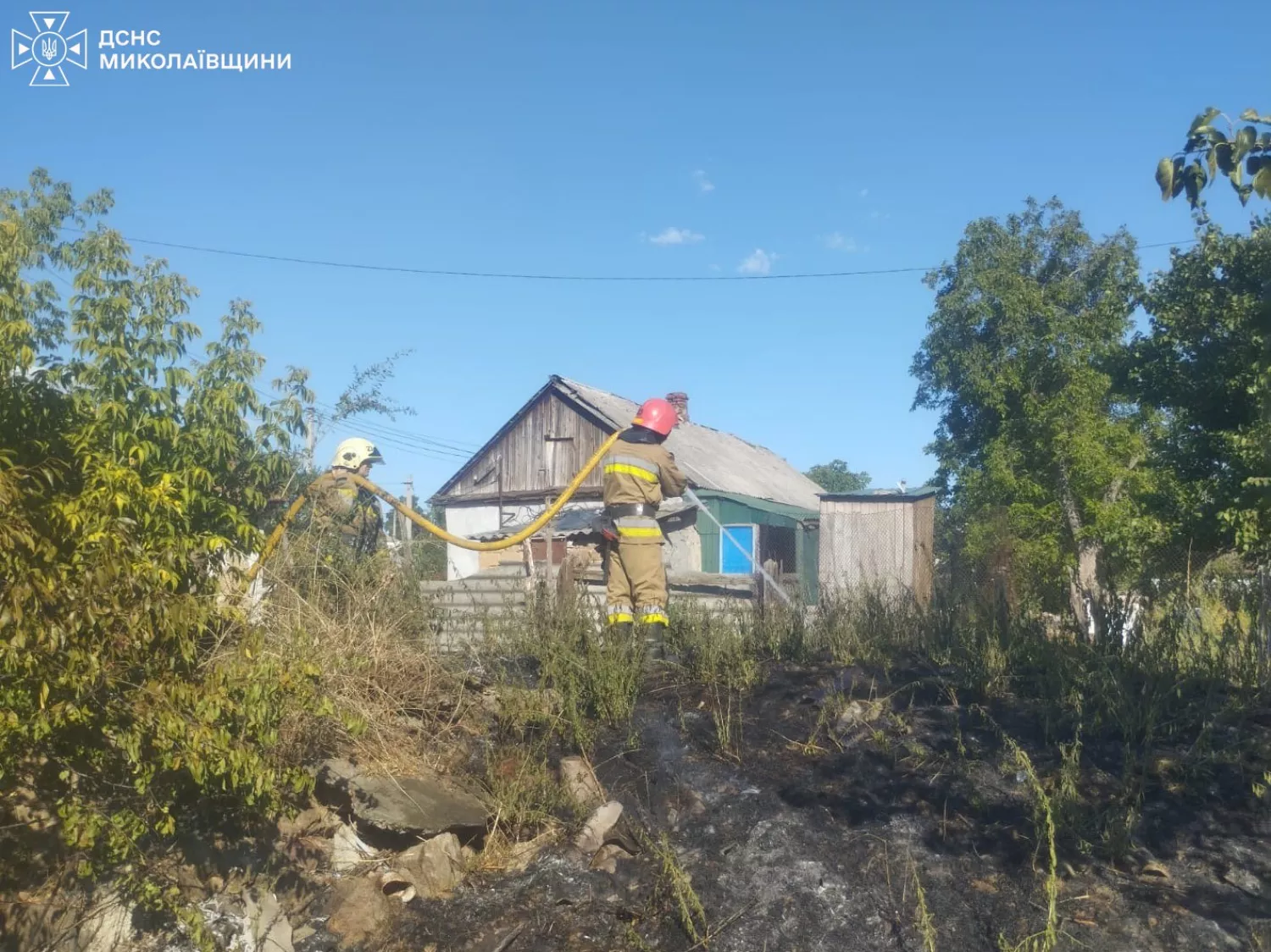 На Миколаївщині вигоріло 18 га території. Фото: ДСНС