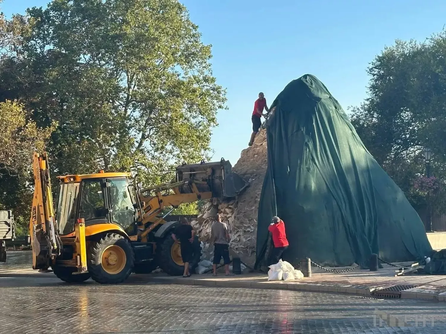 В Одесі розконсервували пам&rsquo;ятник Дюку. Фото: Інтент