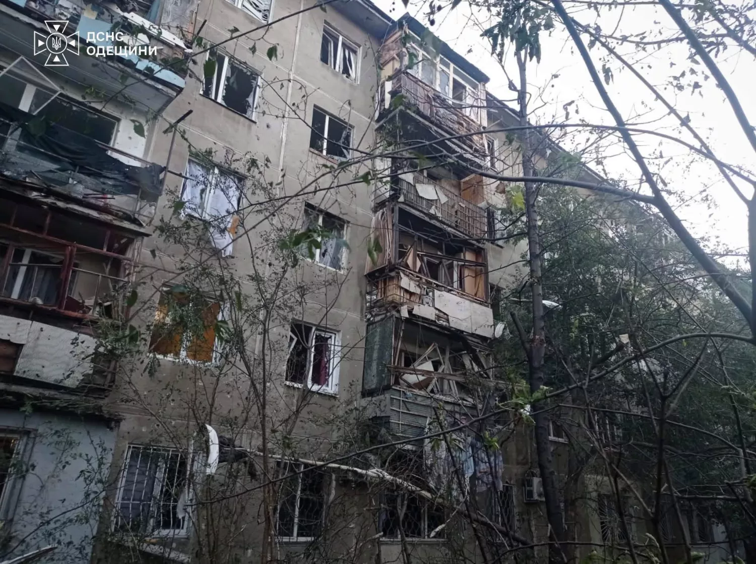 Наслідки атак РФ по Одещині. Фото: Одеська ОВА