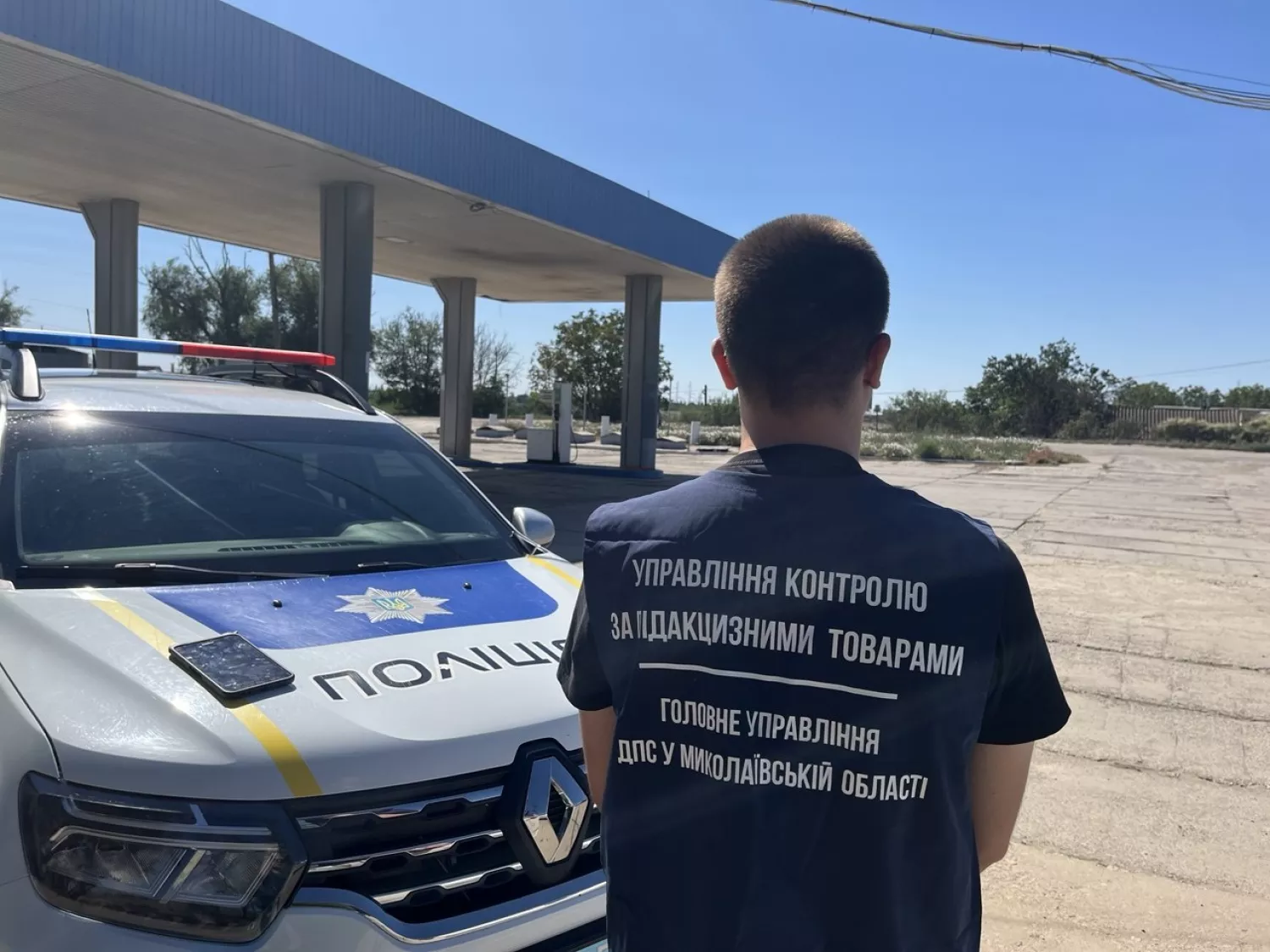 На Миколаївщині викрили АЗС, на якій продавали пальне без ліцензії. Фото: ДПС у Миколаївській області