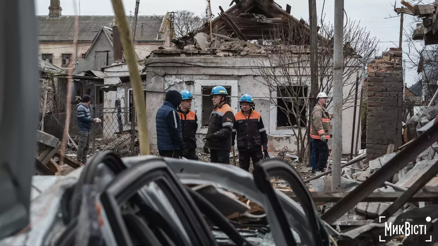 Наслідки обстрілу. Архівне фото МикВісті