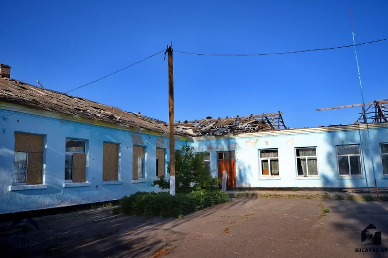 Пошкоджений Мурахівський ліцей Березнегуватської громади. Фото: облрада