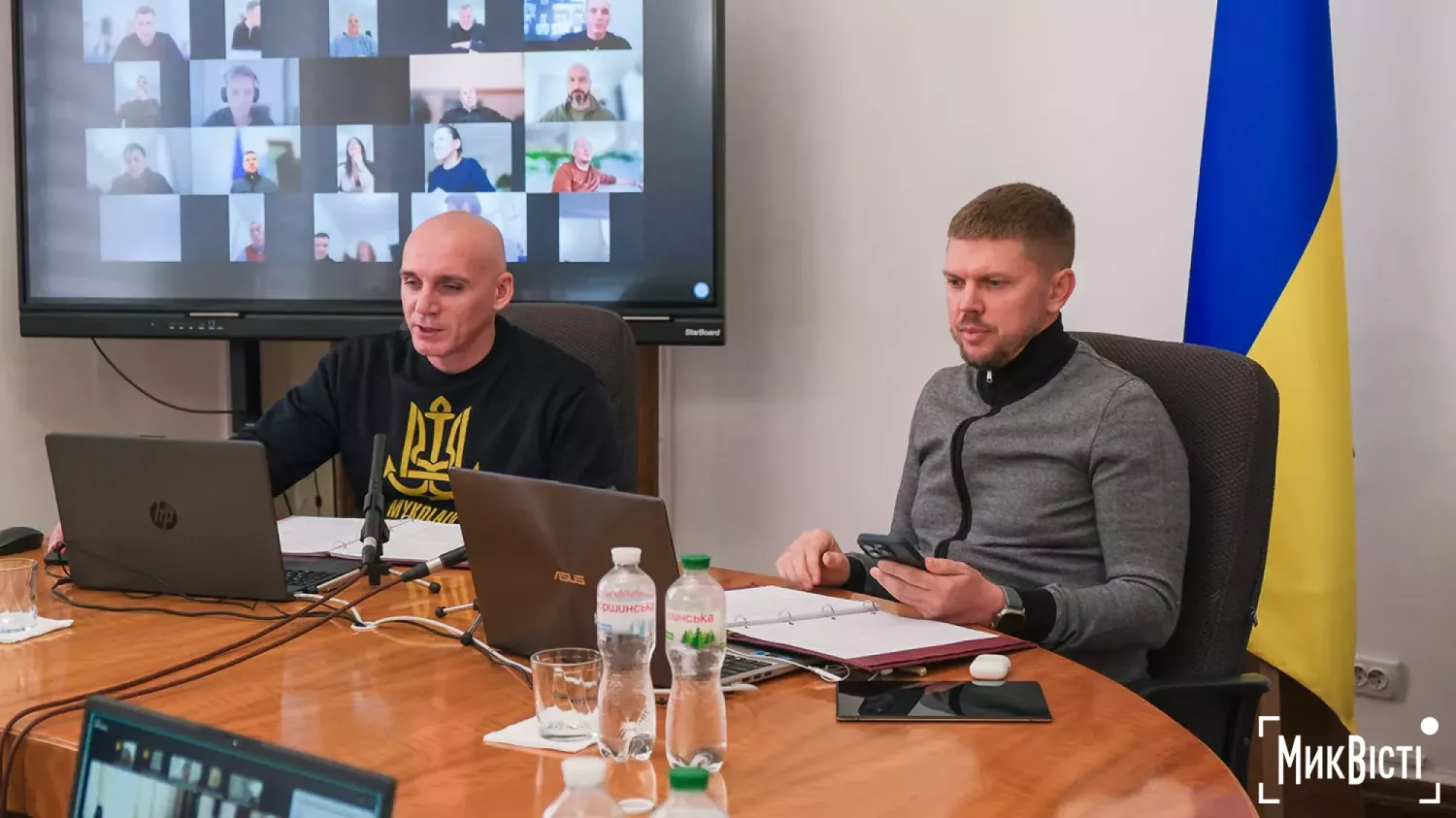 Мер Миколаєва Олександр Сєнкевич та секретар ради Дмитро Фалько, архівне фото НикВести