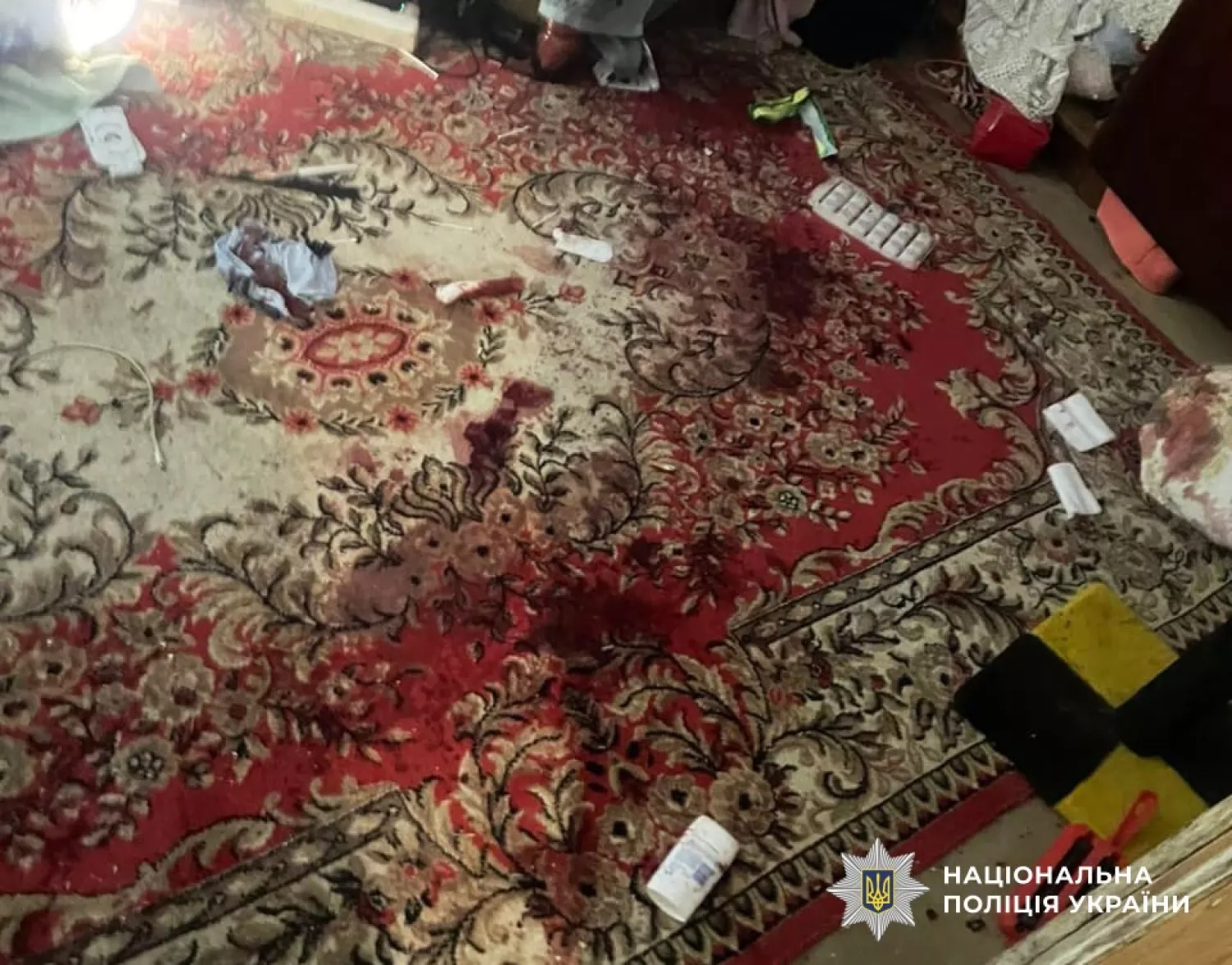 Наслідки вибуху в будинку потерпілої. Фото: Поліція Миколаївської області