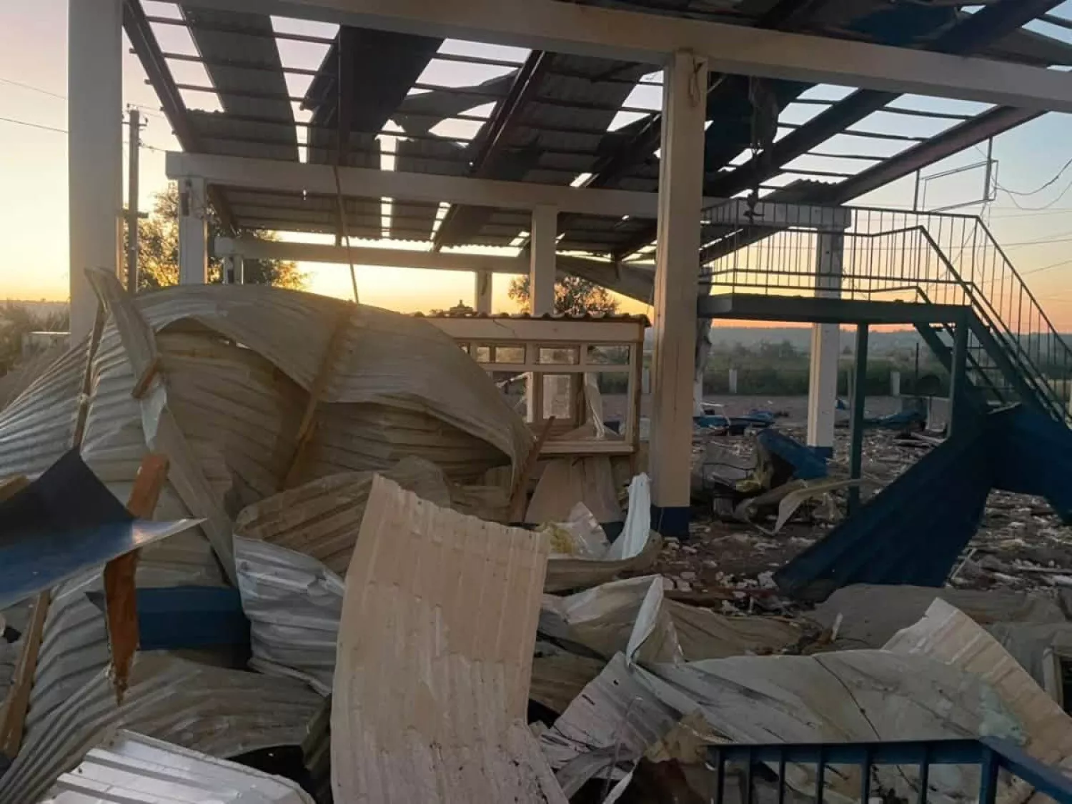 На Одещині через атаку дронів пошкоджено пункт пропуску «Табаки». Фото: ОВА