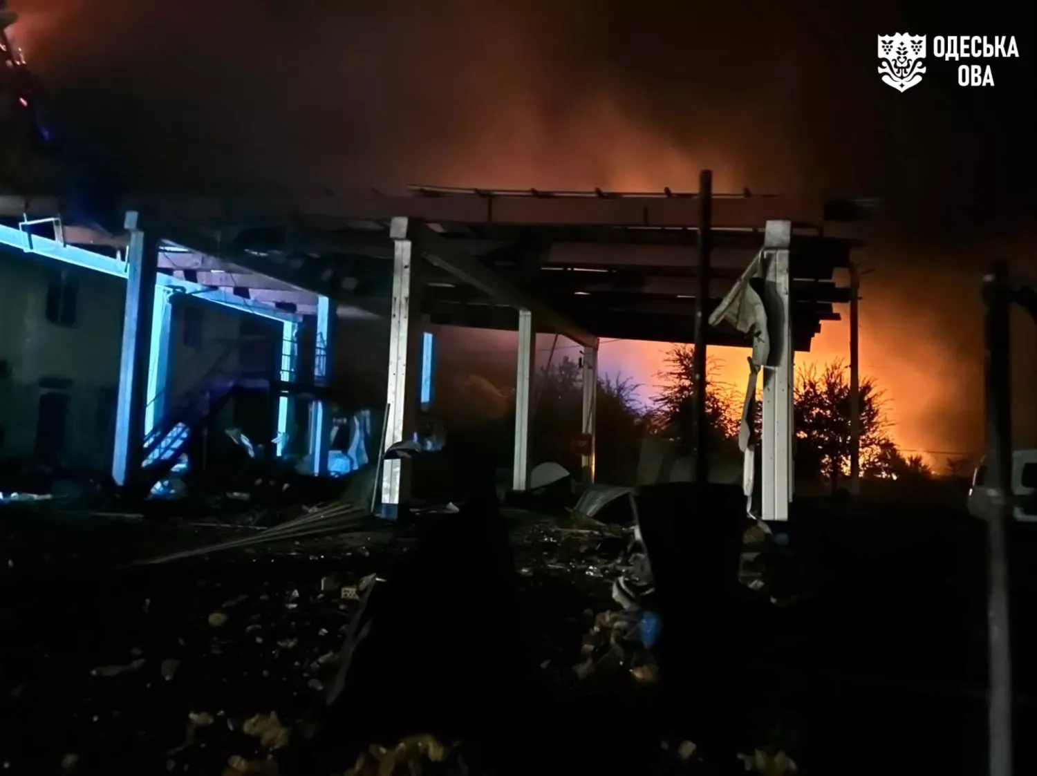 На Одещині через атаку дронів пошкоджено пункт пропуску «Табаки». Фото: ОВА