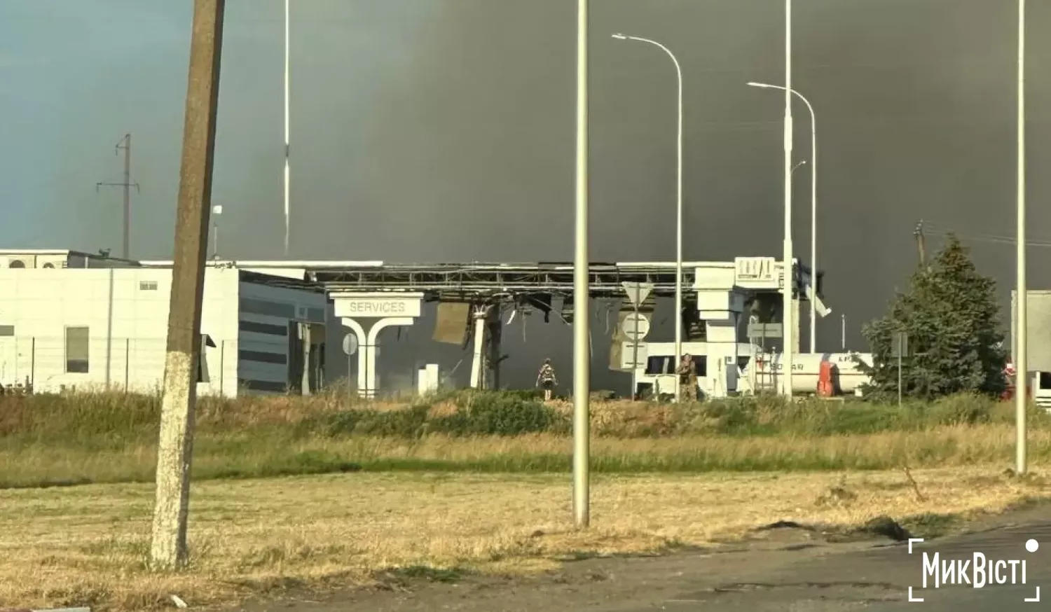 Удар по заправці у Миколаївській області. Архівне фото МикВісті