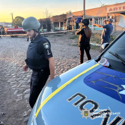 На Миколаївщині оголосили День жалоби за загиблими внаслідок російської атаки. Фото: поліція Миколаївської області