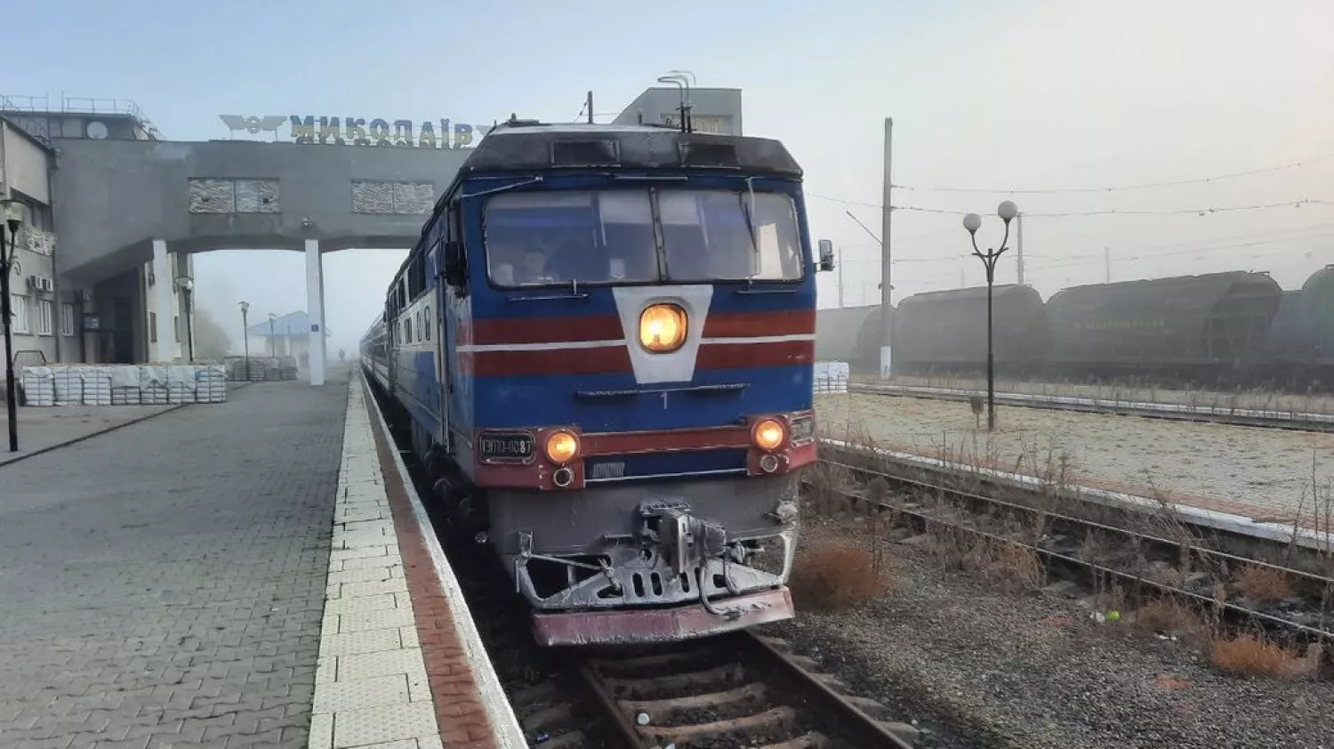 Потяг Київ — Миколаїв у листопаді 2022 року. Фото: Суспільне Миколаїв