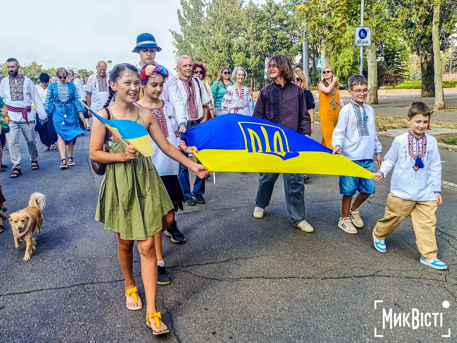 Миколаївці відзначили День Державного Прапора України святковою ходою у вишиванках. Фото: НикВести