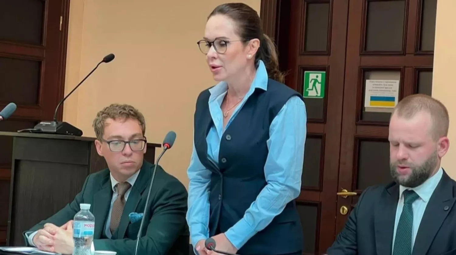 Ірина Мудра в суді. Фото: УП
