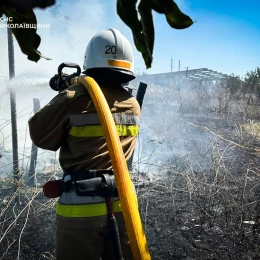На Миколаївщині вигоріло 21 га території. Фото: ДСНС
