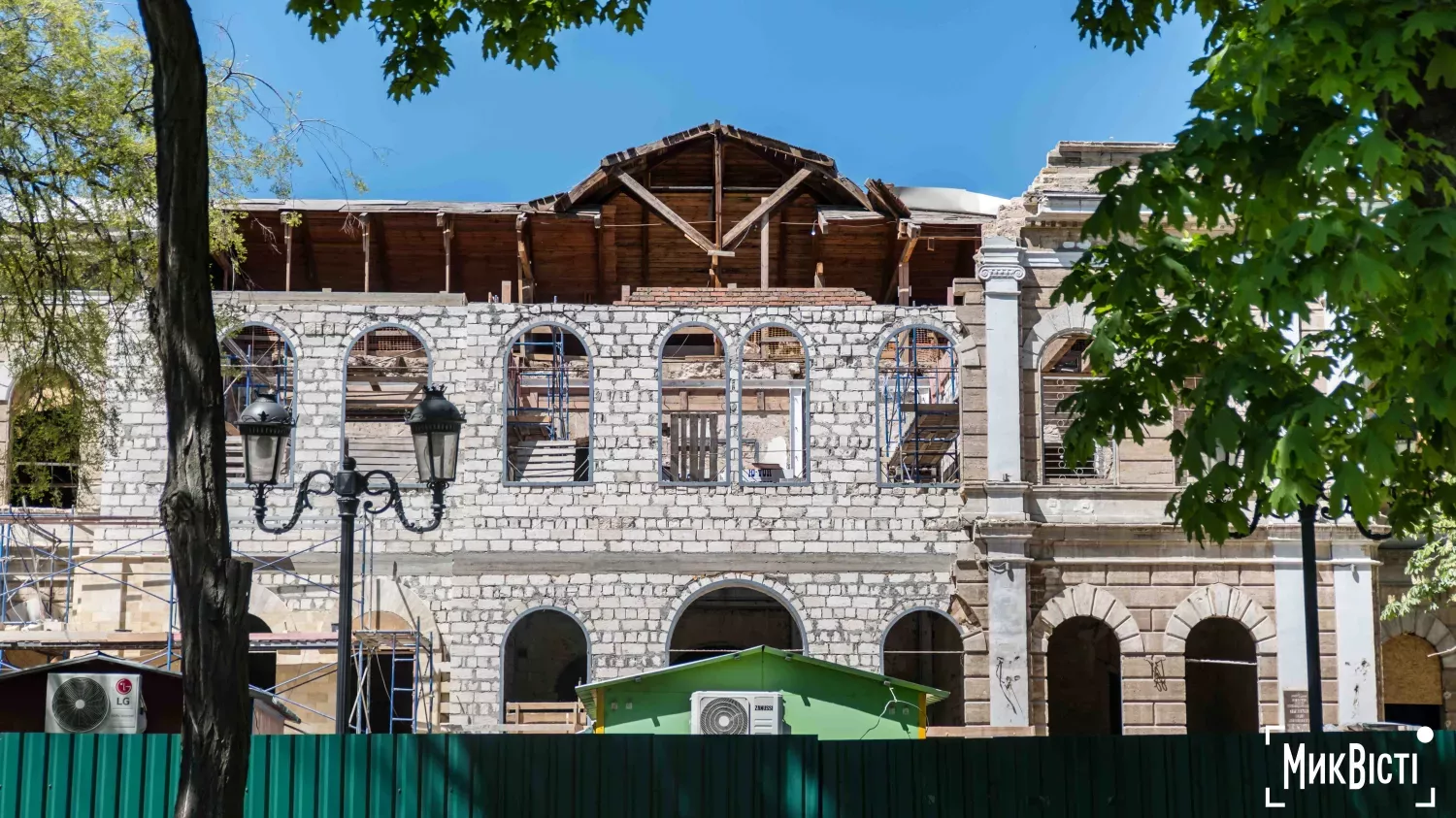 Відновлений фасад ліцею імені Миколи Аркаса у Миколаєві. Фото: Кірілл Витвицький, МикВісті