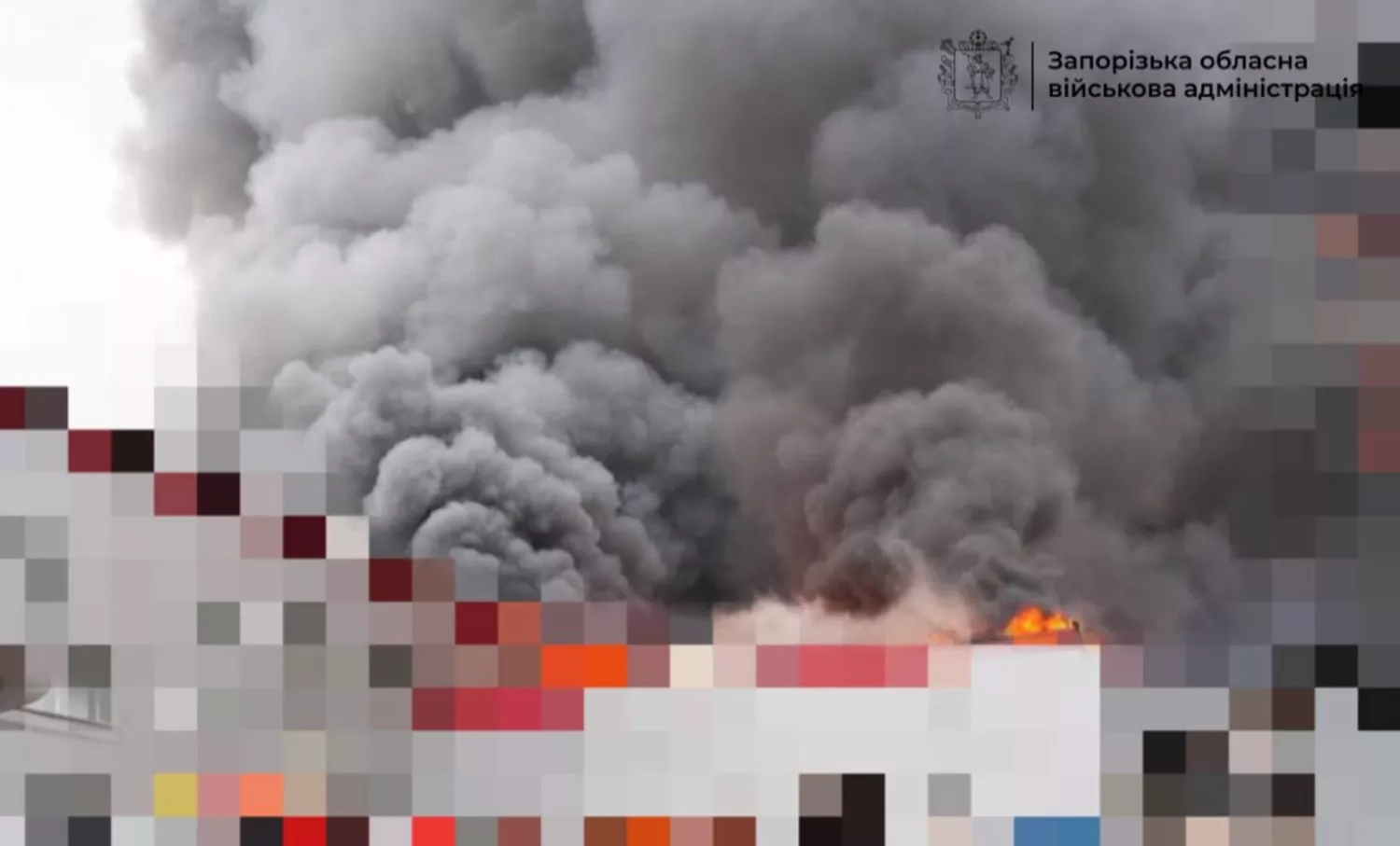 Російський удар знищив горілчаний завод &laquo;Хортиця&raquo;. Фото пресслужба Запорізької ОВА