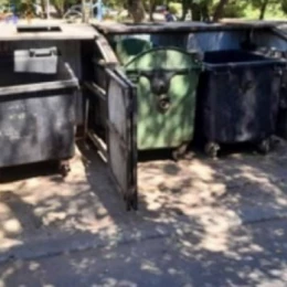 У Миколаєві на вулиці Південній прибрали сміття біля контейнерів. Фото Державна екологічна інспекція