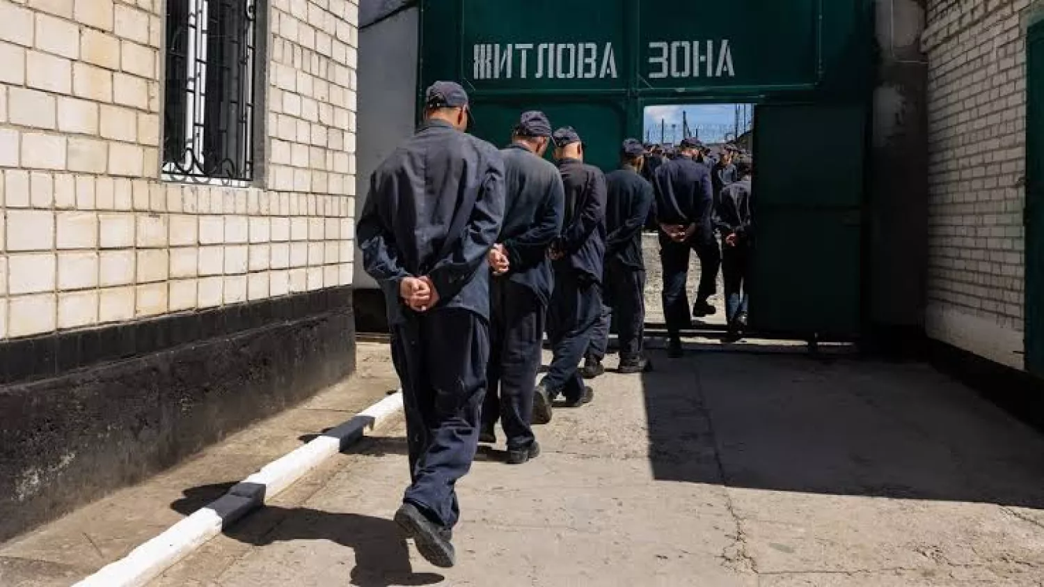 Увʼязнені в одній з установ виконання покарань на Львівщині, 3 серпня 2023 року. Фото: Paula Bronstein
