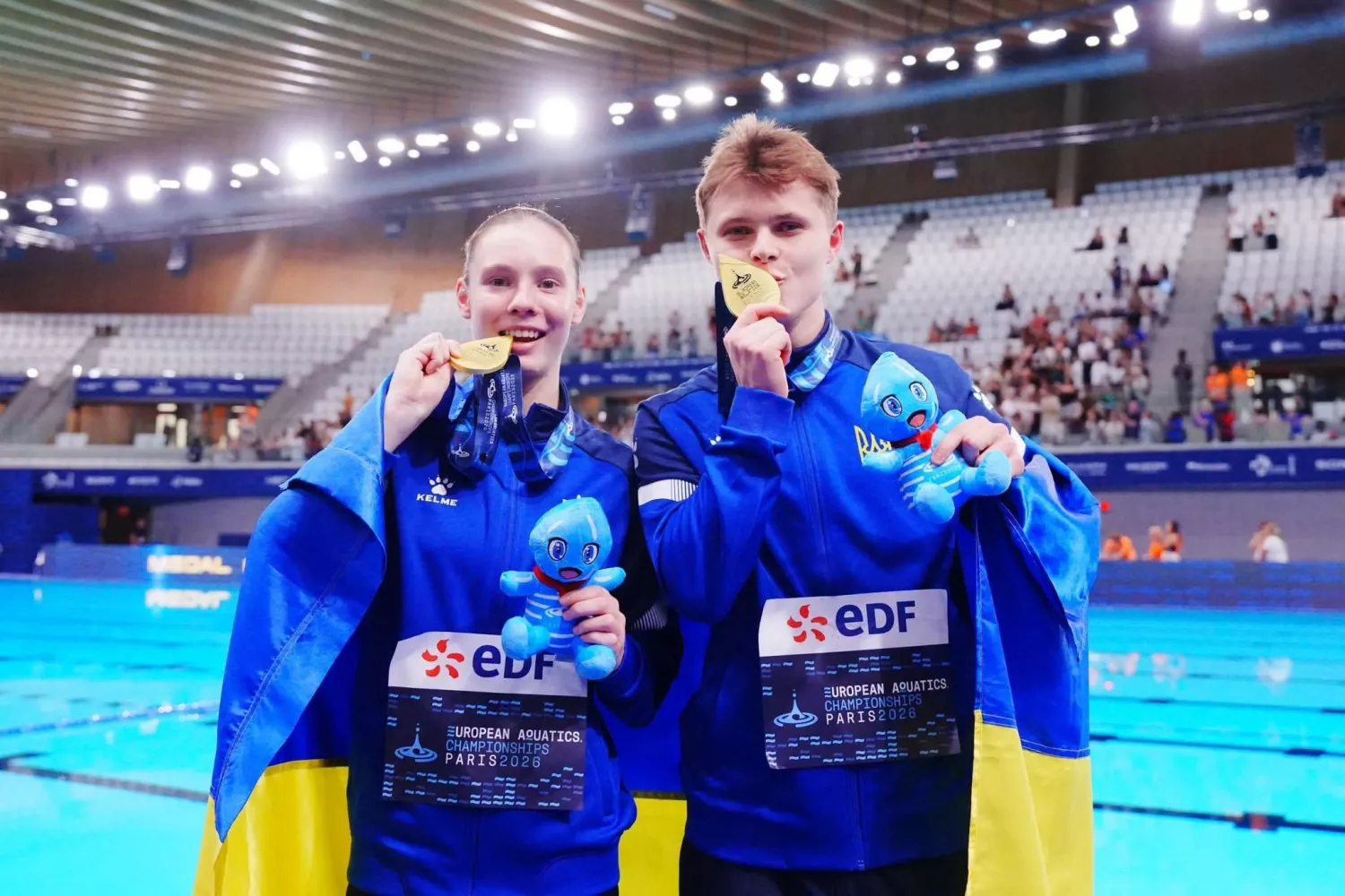 Миколаївці Байло та Середа стали чемпіонами Європи зі стрибків у воду. Фото: Федерація України зі стрибків у воду