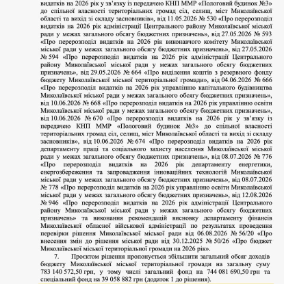 Пояснювальна записка до проєкту змін до бюджету на 2026 рік. Скриншоти