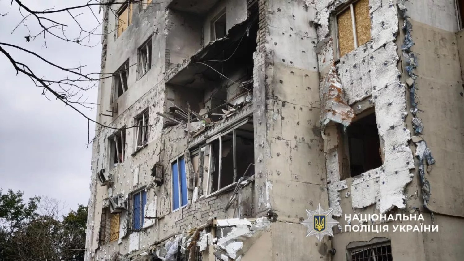 Внаслідок атаки на Одещину постраждали 20 людей. Фото: Нацполіція