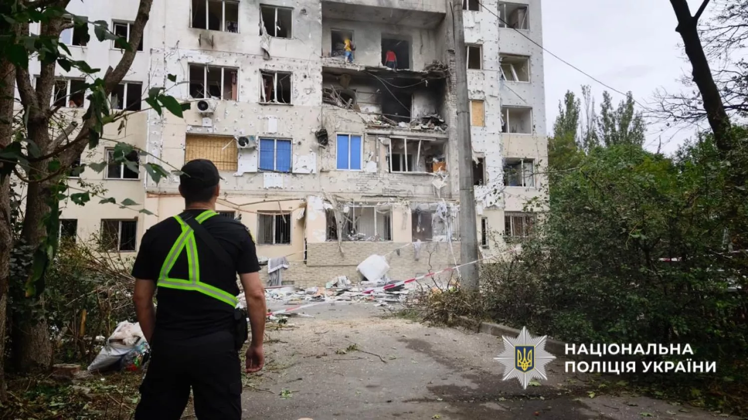 Внаслідок атаки на Одещину постраждали 20 людей. Фото: Нацполіція