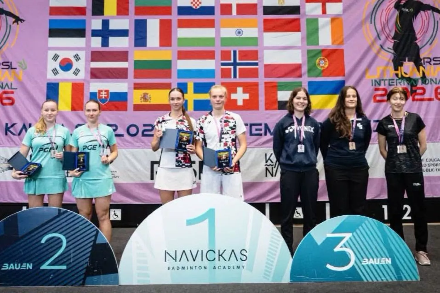 Спортсменки Миколаївщини стали чемпіонками міжнародних змагань з бадмінтону в Литві. Фото: Управління молоді та спорту Миколаївської ОВА