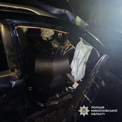 П’яний водій Toyota з’їхав у кювет, постраждала дівчинка. Фото: ГУНП Миколаївщини