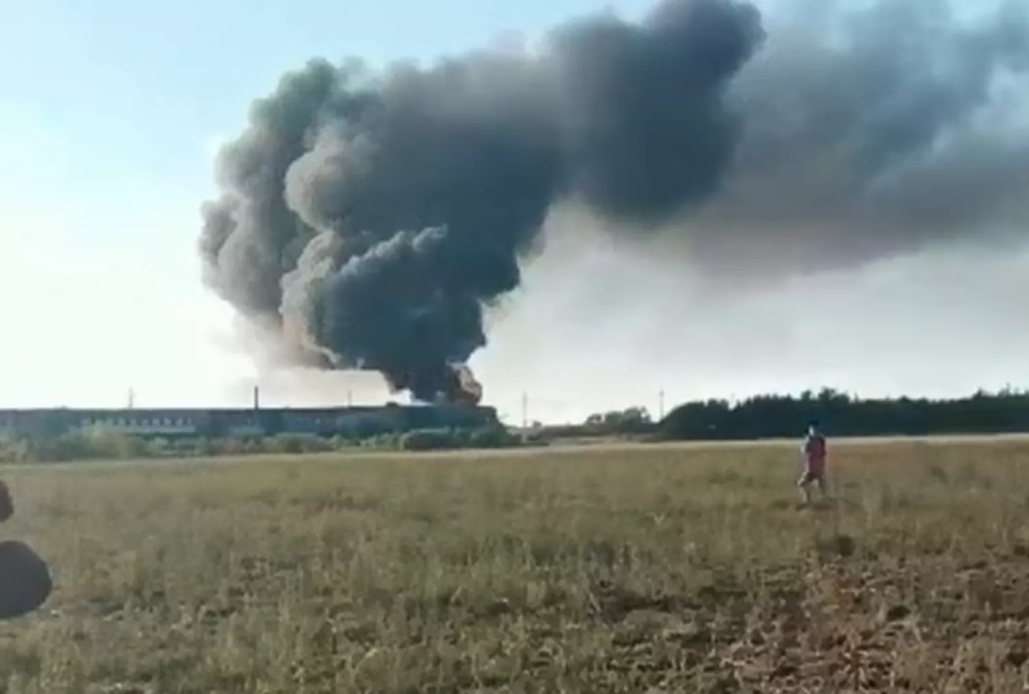 Наслідки удару по потягу. Скриншот з відео: Київ ІНФО