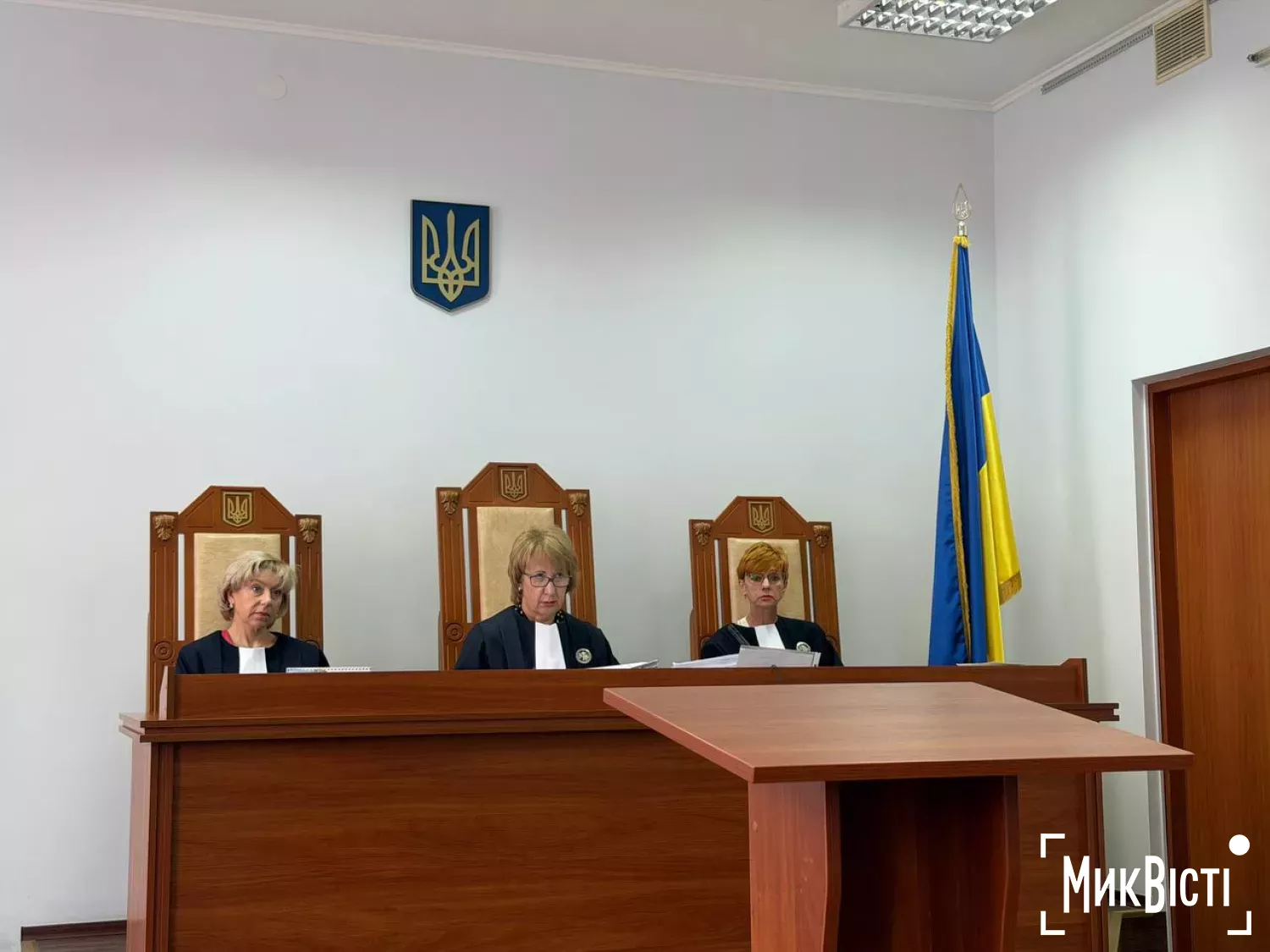 Колегія суддів апеляційного суду — Оксана Ямкова, Віолетта Коломієць та Тетяна Крамаренко. Фото: НикВести