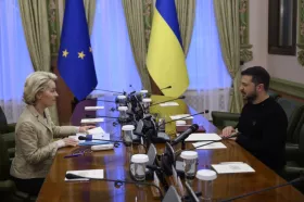 Володимир Зеленський та Урсула фон дер Ляєн. Ілюстративне фото: Офіс Президента