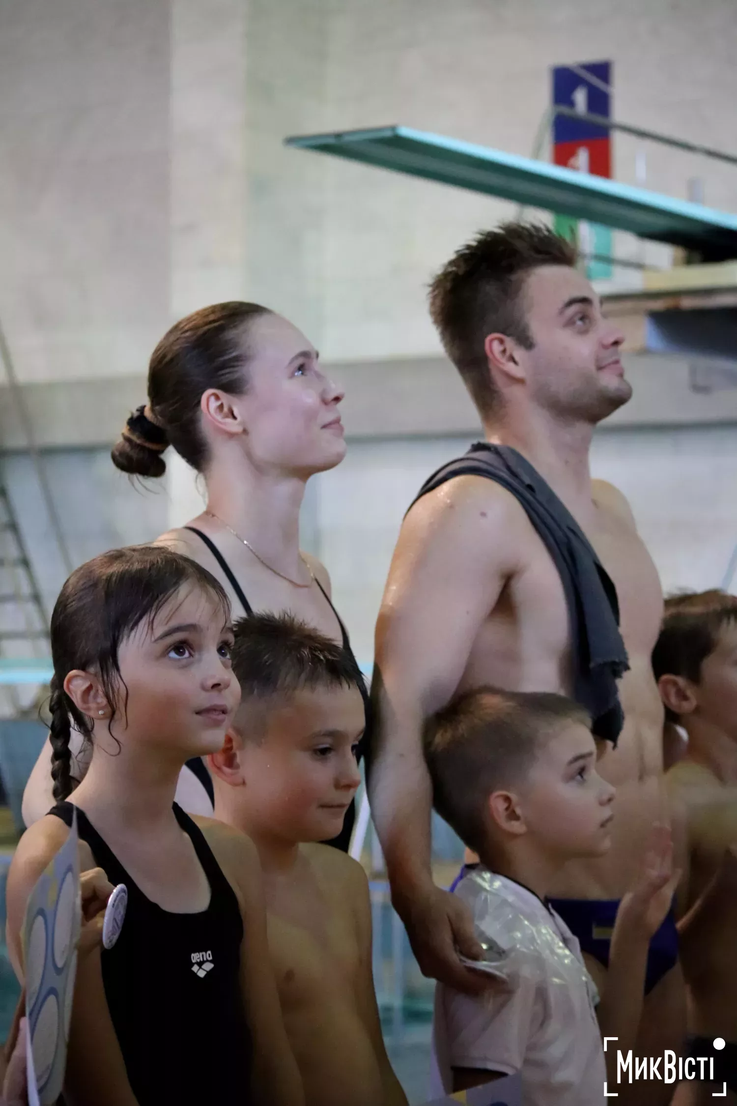 У Миколаєві провели Олімпійський урок зі стрибків у воду. Фото: NikVesti