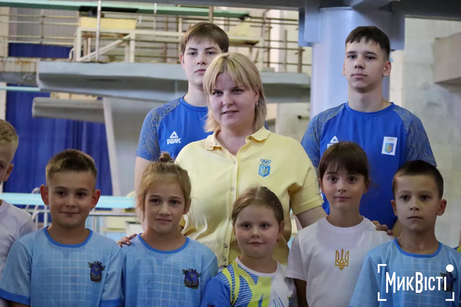 У Миколаєві провели Олімпійський урок зі стрибків у воду. Фото: NikVesti